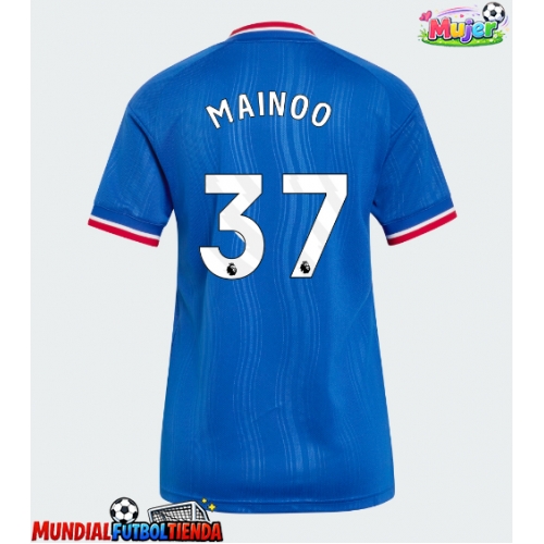 Camiseta Manchester United Kobbie Mainoo #37 Segunda Equipación Replica 2026-27 para mujer mangas cortas